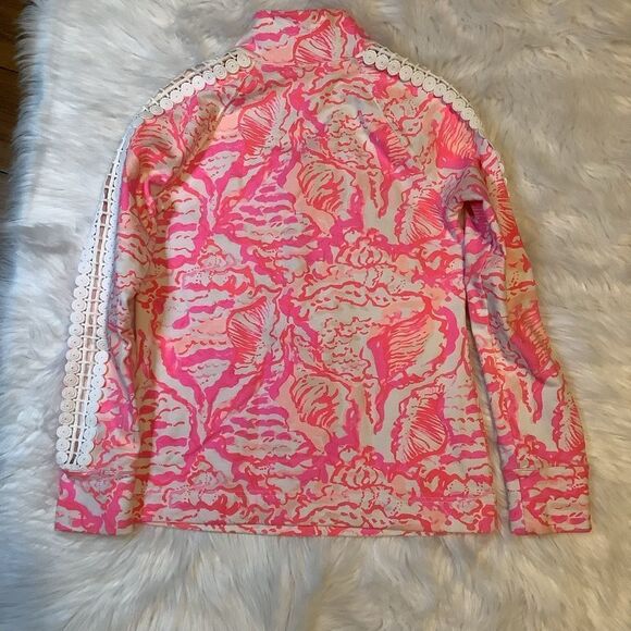 Lilly Pulitzer 3/4 zip Pink pullover. - Picture 7 of 7
